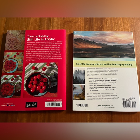 Two Painting with Acrylics books - Still Life and Landscapes - Picture 2 of 2